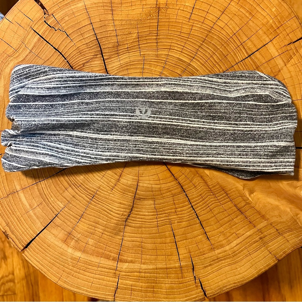 lululemon athletica Black and White Striped Headband